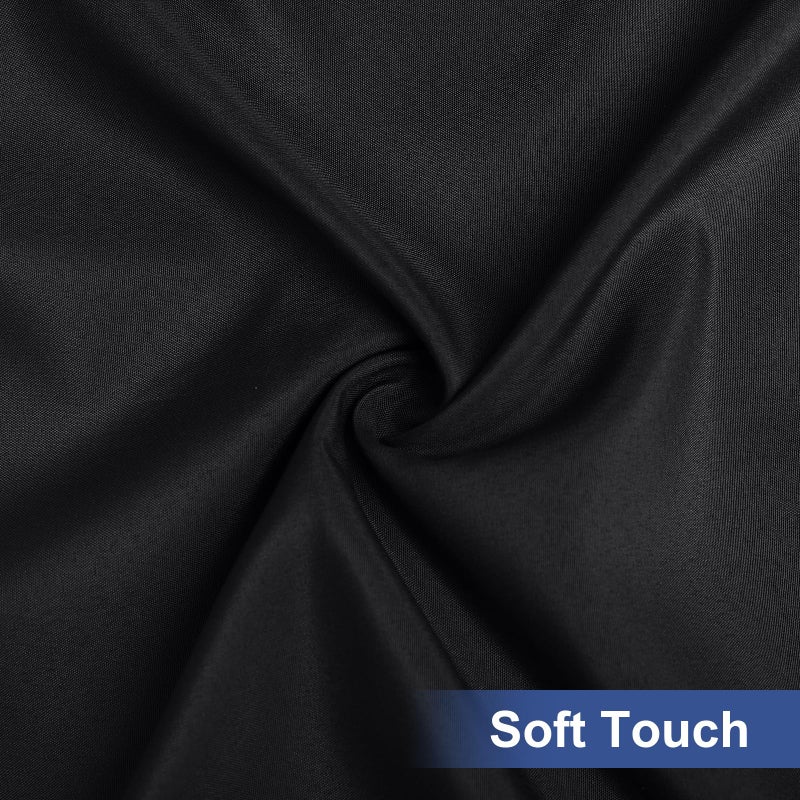 homing Rectangle Table Cloth Cover  Waterproof Polyester Elastic Fitted Tablecloth  Fits for 6 Foot Folding Tables  Washable Table Protector for Picnic  Camping  Outdoor (Black  30"" x 72"") - Image 4